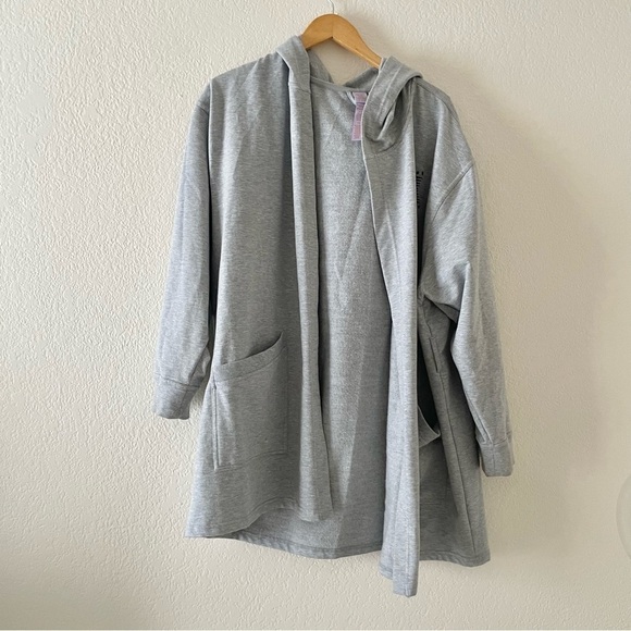 SAVAGE x FENTY gray sweatshirt cardigan Robe - Picture 3 of 8
